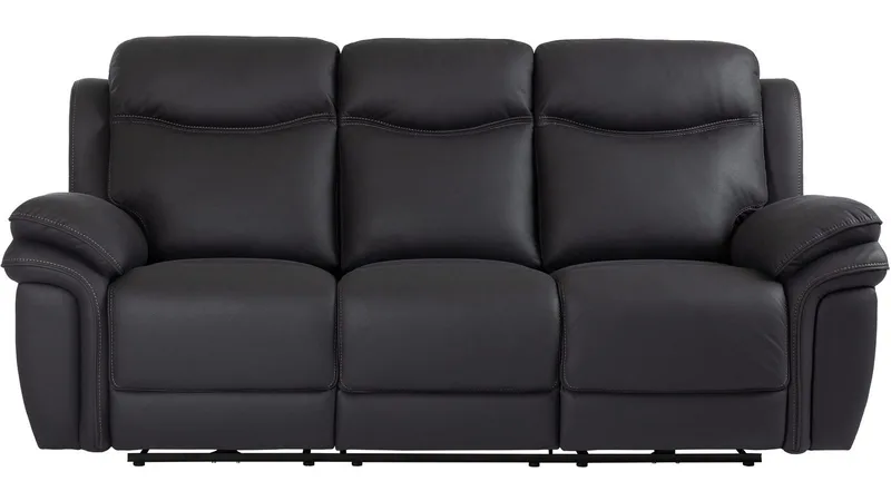 Livaro reclinersofa 3-seters elektrisk - Svart - Møbler - Sofaer - Reclinersofaer