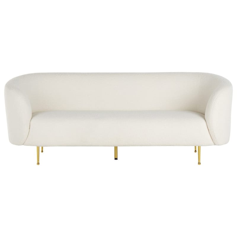 Loen 3-seter Buet Sofa i Bouclé - Offwhite - Møbler - Sofaer - 3 seter sofa