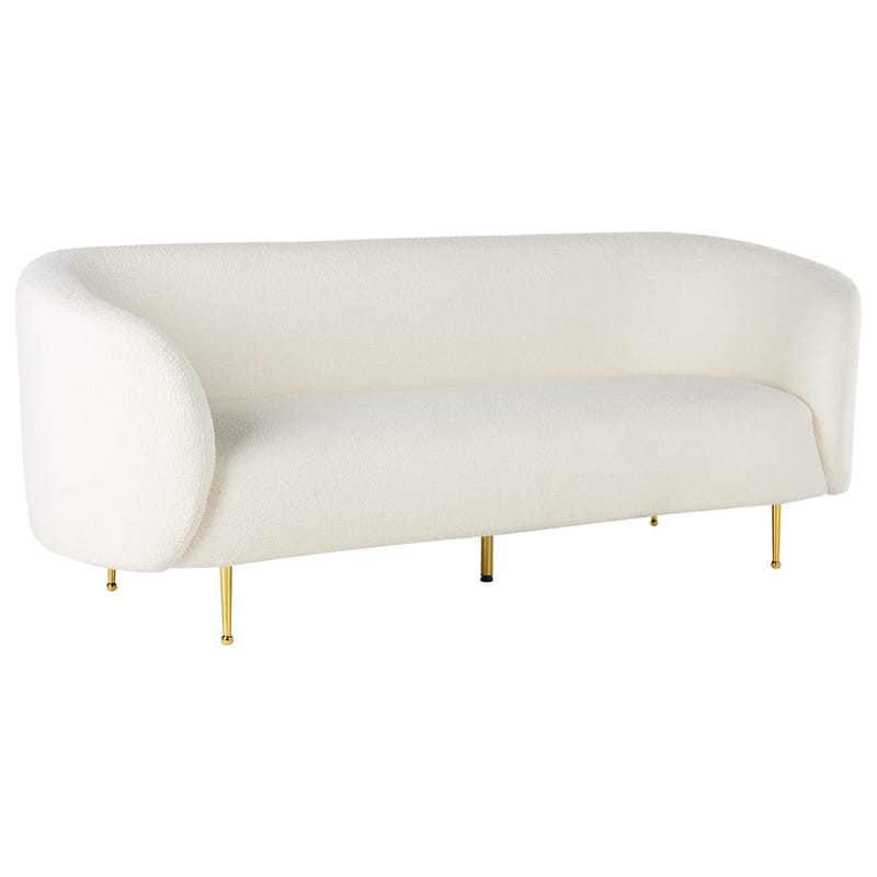 Loen 3-seter Buet Sofa i Bouclé - Offwhite - Møbler - Sofaer - 3 seter sofa