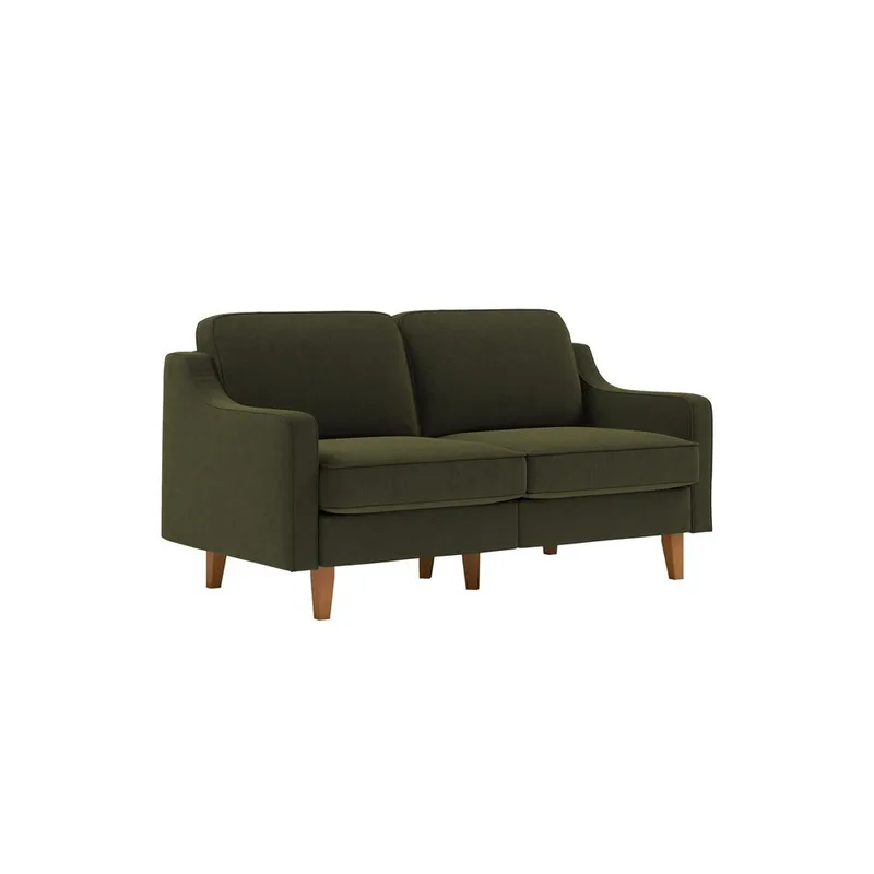 Lorvas 2-seters sofa - Brun/Olivengrønn - Møbler - Sofaer - Fløyelssofaer