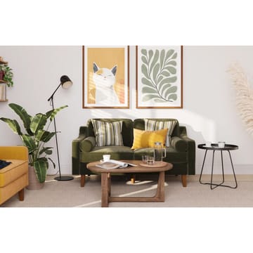 Lorvas 2-seters sofa - Brun/Olivengrønn - Møbler - Sofaer - Fløyelssofaer