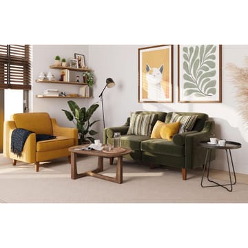 Lorvas 2-seters sofa - Brun/Olivengrønn - Møbler - Sofaer - Fløyelssofaer