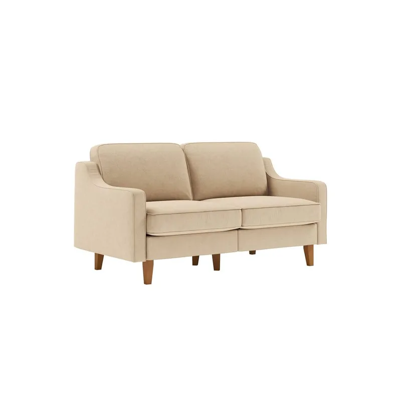 Lorvas 2-seters sofa - Brun/Sand - Møbler - Sofaer - Fløyelssofaer