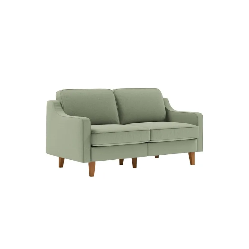 Lorvas 2-seters sofa, Mintgrønn/Brun