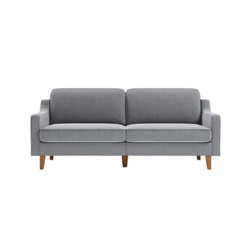 Lorvas 3-seter Dyp Sofa med Buede Armlener i Stoff - Grå - Møbler - Sofaer - Fløyelssofaer