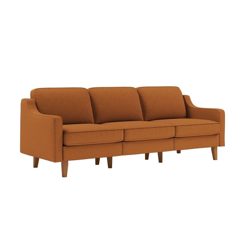 Lorvas 3-seters sofa - Lysebrun - Møbler - Sofaer - Fløyelssofaer