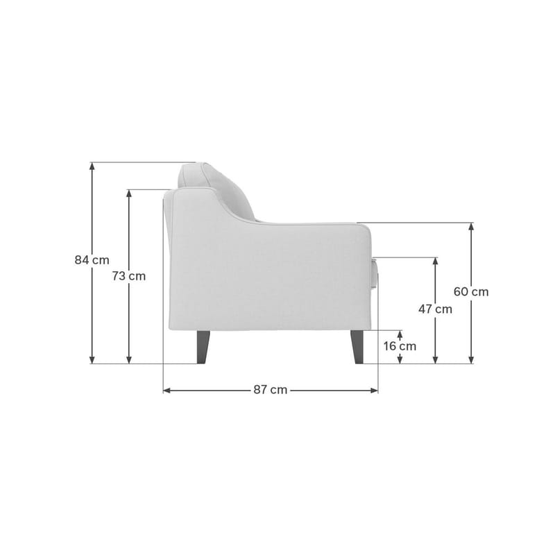 Lorvas 3-seters sofa - Lysegrå - Møbler - Sofaer - 3 seter sofa