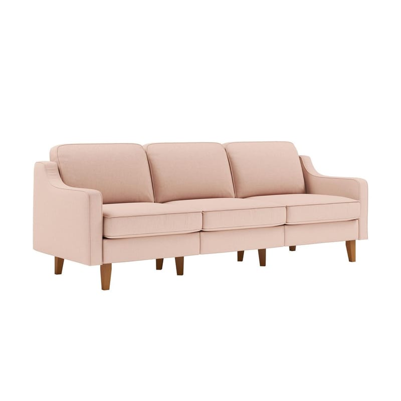 Lorvas 3-seters sofa - Lyserød - Møbler - Sofaer - Fløyelssofaer