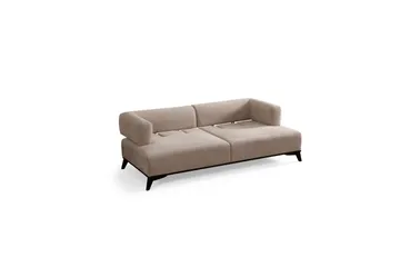 Malkiat Sofa 3-seter - Beige/Svart - Møbler - Sofaer - 3 seter sofa