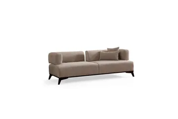 Malkiat Sofa 3-seter - Beige/Svart - Møbler - Sofaer - 3 seter sofa