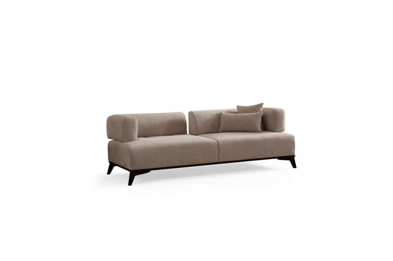 Malkiat Sofa 3-seter - Beige/Svart - Møbler - Sofaer - 3 seter sofa
