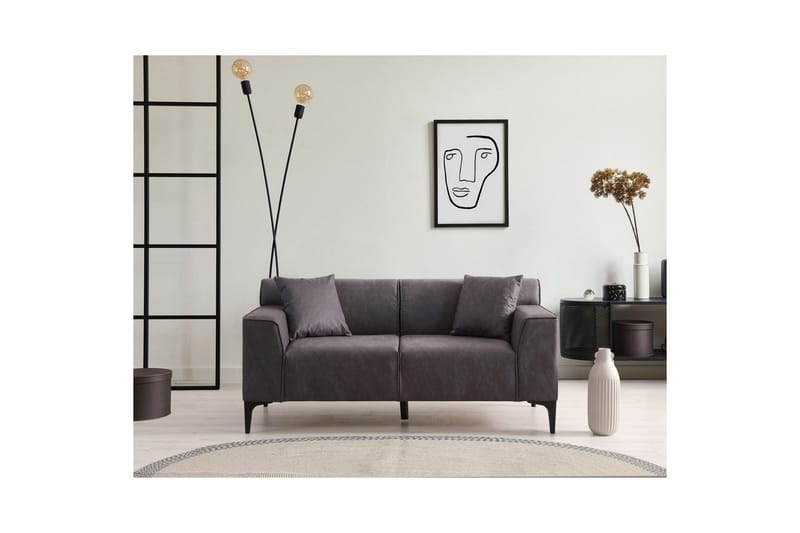 Malpani Sofa 2-sits - Antrasitt - Møbler - Sofaer - 2 seter sofa