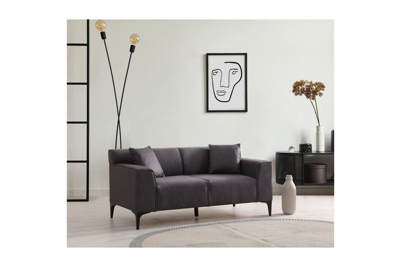 Malpani Sofa 2-sits - Antrasitt - Møbler - Sofaer - 2 seter sofa