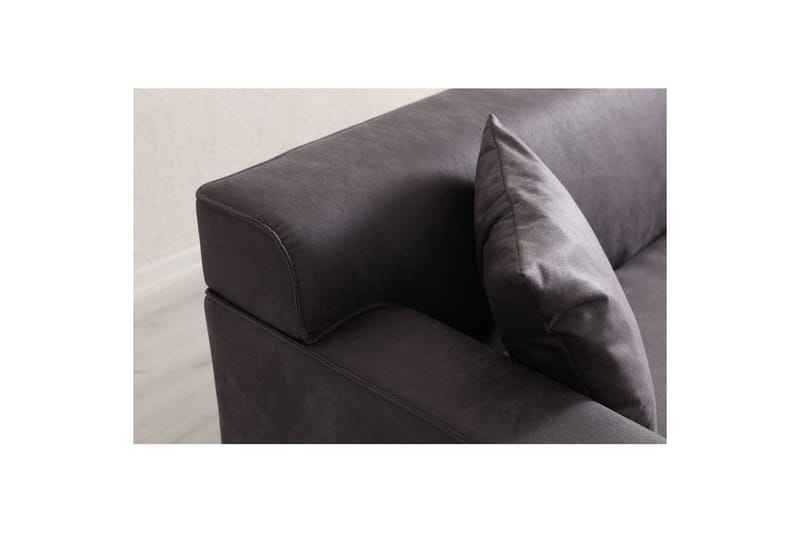 Malpani Sofa 3-sits - Antrasitt - Møbler - Sofaer - 3 seter sofa