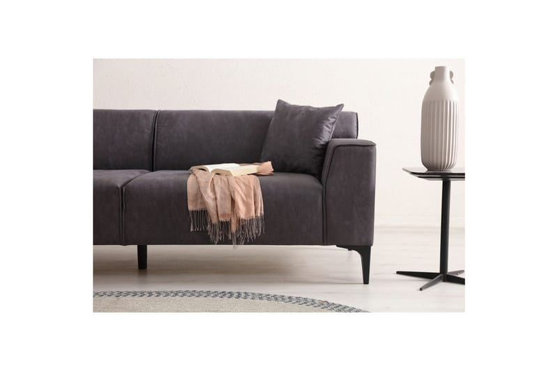 Malpani Sofa 3-sits - Antrasitt - Møbler - Sofaer - 3 seter sofa