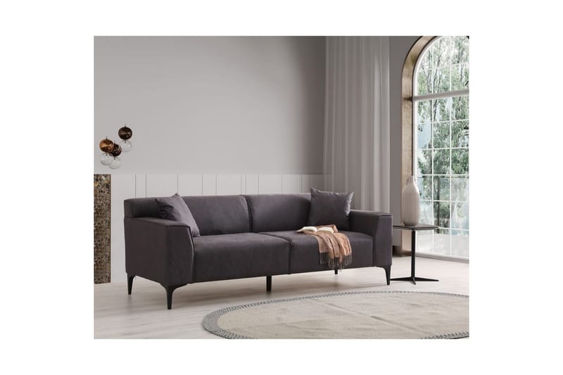 Malpani Sofa 3-sits - Antrasitt - Møbler - Sofaer - 3 seter sofa