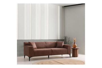 Malpani Sofa 3-sits - Cognac - Møbler - Sofaer - 3 seter sofa