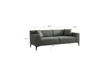 Malpani Sofa 3-sits - Grønn - Møbler - Sofaer - 3 seter sofa