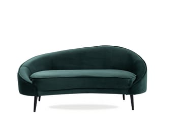 Mateus 3-seters Sofa Fløyel - Mørkegrønn - Møbler - Sofaer - 3 seter sofa