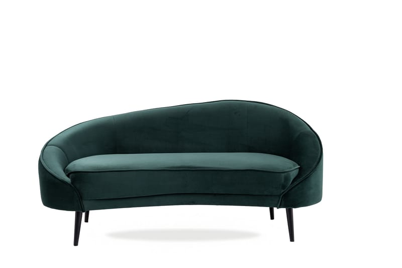 Mateus 3-seters Sofa Fløyel - Mørkegrønn - Møbler - Sofaer - 3 seter sofa