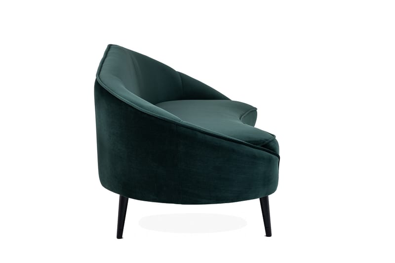 Mateus 3-seters Sofa Fløyel - Mørkegrønn - Møbler - Sofaer - 3 seter sofa