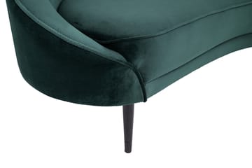 Mateus 3-seters Sofa Fløyel - Mørkegrønn - Møbler - Sofaer - 3 seter sofa