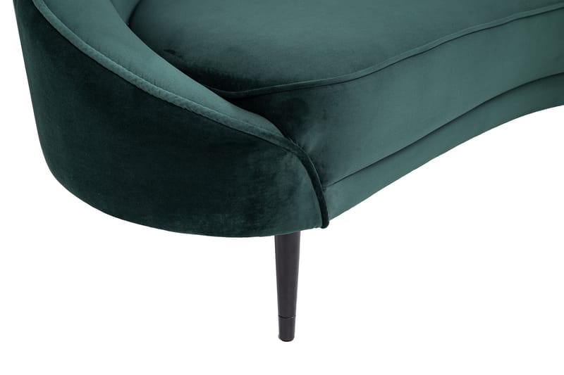 Mateus 3-seters Sofa Fløyel - Mørkegrønn - Møbler - Sofaer - 3 seter sofa