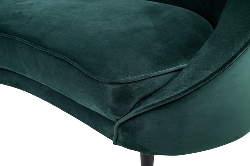 Mateus 3-seters Sofa Fløyel - Mørkegrønn - Møbler - Sofaer - 3 seter sofa