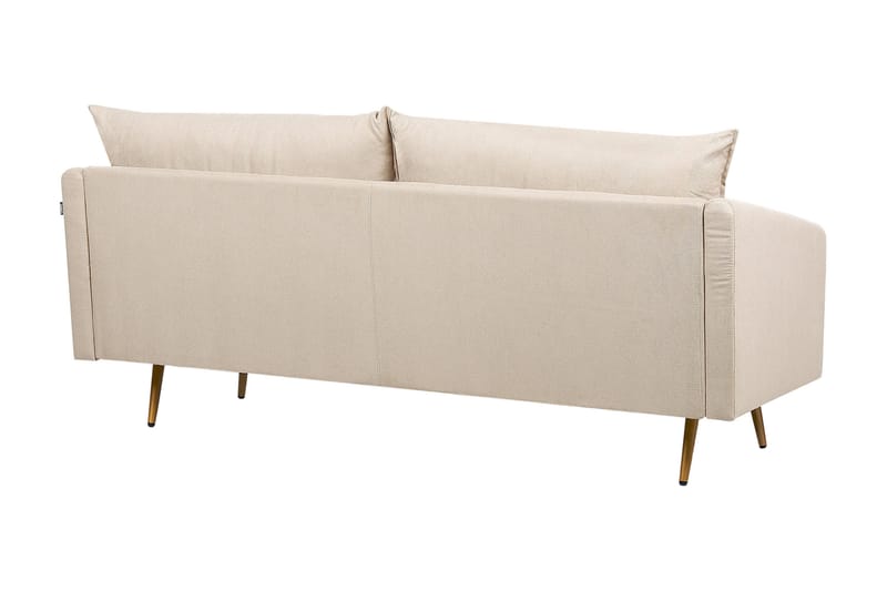 Maurana Sofa 3-seter - Beige/Gull - Møbler - Sofaer - Fløyelssofaer