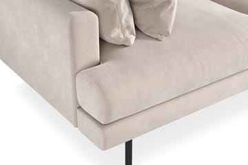 Menard 3-seters Dyp Fløyelssofa - Beige - Møbler - Sofaer - Fløyelssofaer