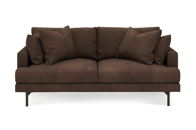 Menard 3-seters Dyp Manchestersofa - Brun - Møbler - Sofaer - 3 seter sofa