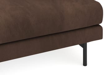 Menard 3-seters Dyp Manchestersofa - Brun - Møbler - Sofaer - 3 seter sofa
