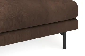 Menard 3-seters Dyp Manchestersofa - Brun - Møbler - Sofaer - 3 seter sofa