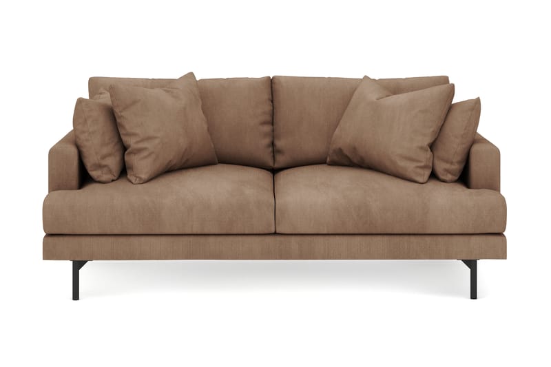 Menard 3-seters Dyp Manchestersofa, Brun