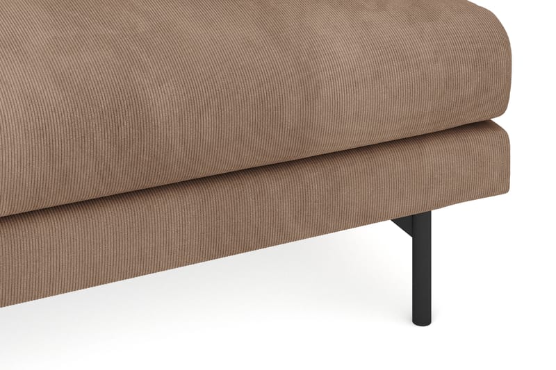 Menard 3-seters Dyp Manchestersofa - Brun - Møbler - Sofaer - 3 seter sofa