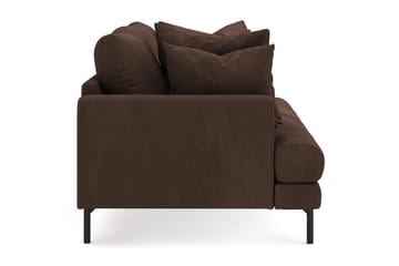 Menard 3-seters Dyp Manchestersofa - Brun - Møbler - Sofaer - 3 seter sofa