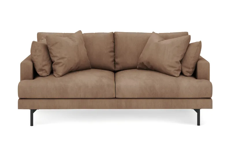 Menard 3-seters Dyp Manchestersofa - Brun - Møbler - Sofaer - 3 seter sofa