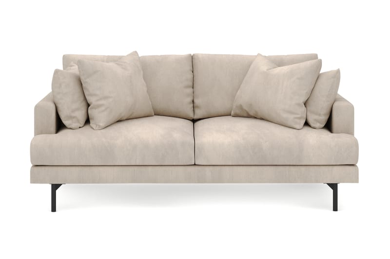 Menard 3-seters Dyp Manchestersofa - Grå - Møbler - Sofaer - 3 seter sofa