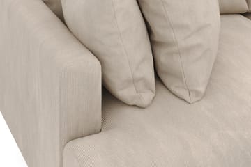 Menard 3-seters Dyp Manchestersofa - Grå - Møbler - Sofaer - 3 seter sofa