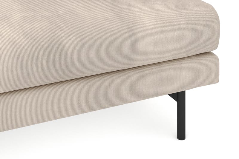 Menard 3-seters Dyp Manchestersofa - Grå - Møbler - Sofaer - 3 seter sofa