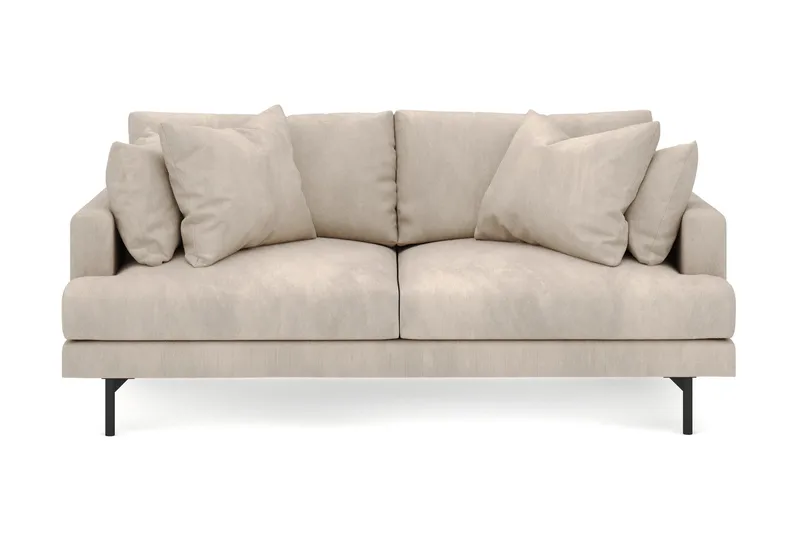 Menard 3-seters Dyp Manchestersofa - Greige - Møbler - Sofaer - 3 seter sofa