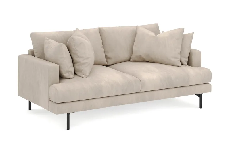 Menard 3-seters Dyp Manchestersofa - Greige - Møbler - Sofaer - 3 seter sofa