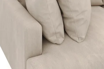 Menard 3-seters Dyp Manchestersofa - Greige - Møbler - Sofaer - 3 seter sofa