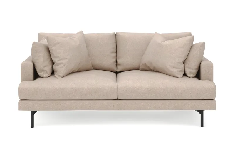 Menard 3-seters Dyp Stoffsofa - Beige - Møbler - Sofaer - 3 seter sofa