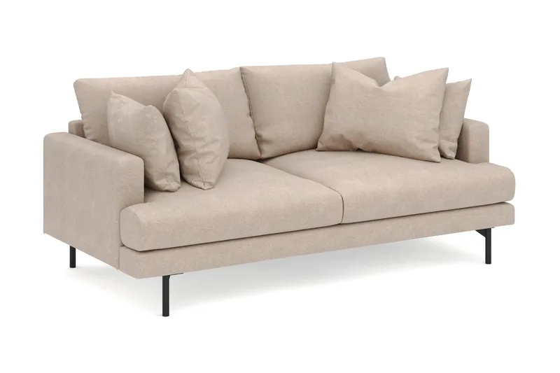 Menard 3-seters Dyp Stoffsofa - Beige - Møbler - Sofaer - 3 seter sofa