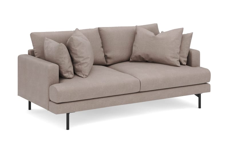 Menard 3-seters Dyp Stoffsofa - Brun - Møbler - Sofaer - 3 seter sofa