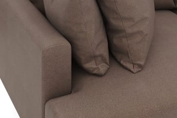 Menard 3-seters Dyp Stoffsofa - Brun - Møbler - Sofaer - 3 seter sofa
