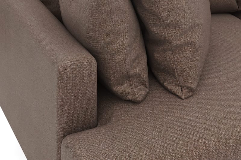 Menard 3-seters Dyp Stoffsofa - Brun - Møbler - Sofaer - 3 seter sofa