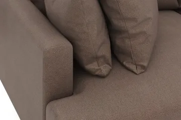 Menard 3-seters Dyp Stoffsofa - Brun - Møbler - Sofaer - 3 seter sofa