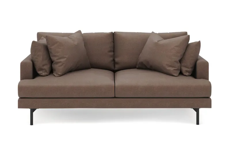 Menard 3-seters Dyp Stoffsofa - Brun - Møbler - Sofaer - 3 seter sofa
